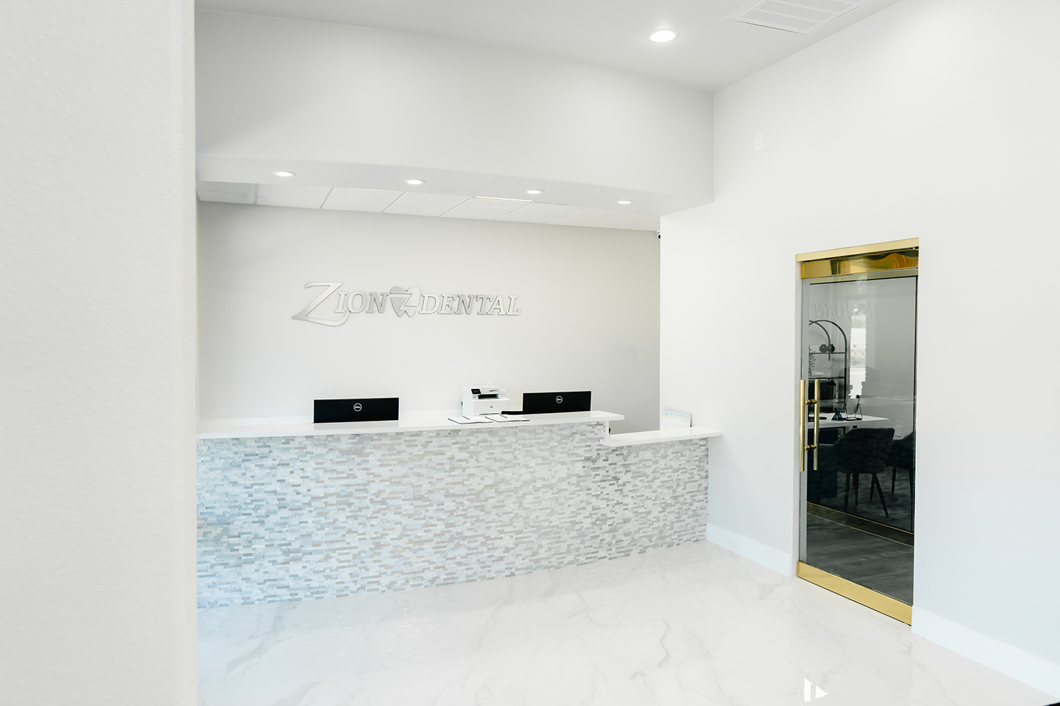 white office for zion dental